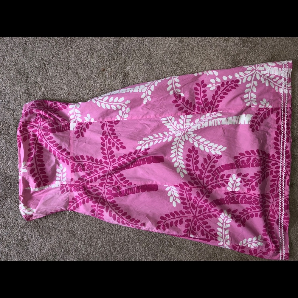 vintage Lilly Pulitzer pink strapless dress
